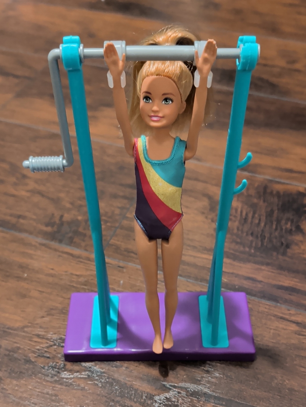 Barbie Teal, Purple and Gold Gymnastics Playset